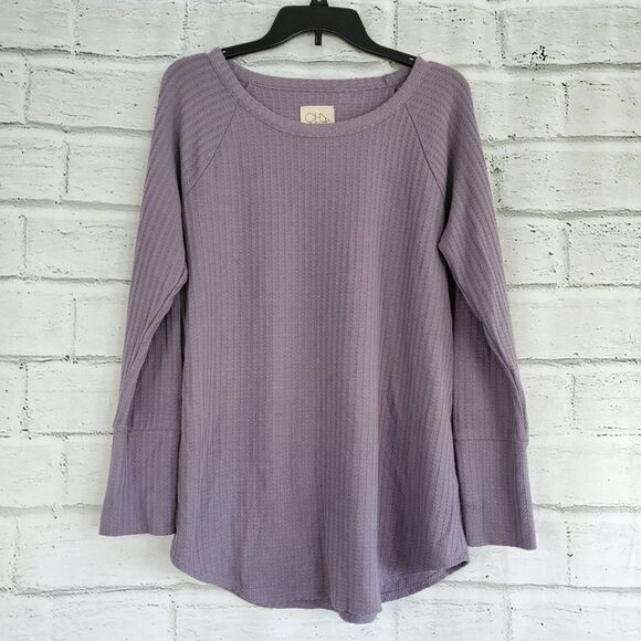 Chaser waffle knit long sleeve shirt - Picture 1 of 5
